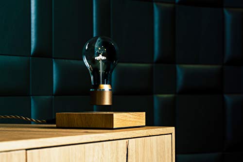 FLYTE Levitating LED Light Bulb with Oak Wood Base