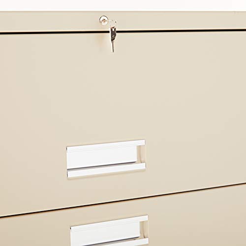 HON Brigade 600 Series Lateral File Cabinet 36" W, 5 Drawers, Putty (H685)