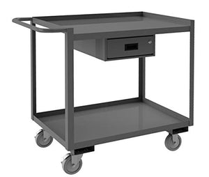 Durham Stock Cart with 2 Shelves and 1 Drawer - RSC-2448-2-1DR-95
