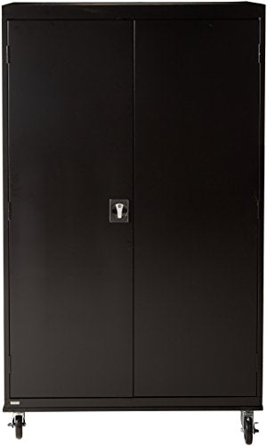 Sandusky Lee TA4R462472-09 Transport Series Mobile Storage Cabinet, Black