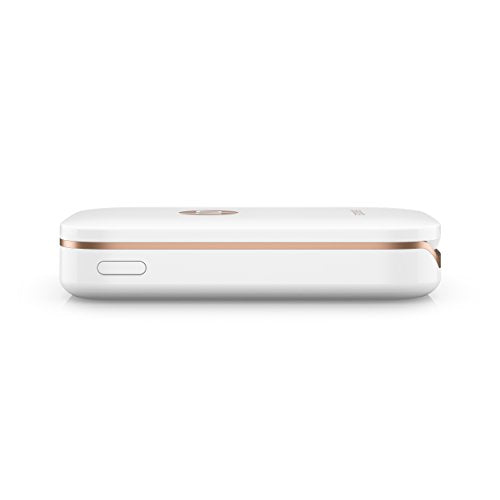 HP Sprocket Portable Photo Printer, X7N07A, Print Social Media Photos on 2x3 Sticky-Backed Paper - White