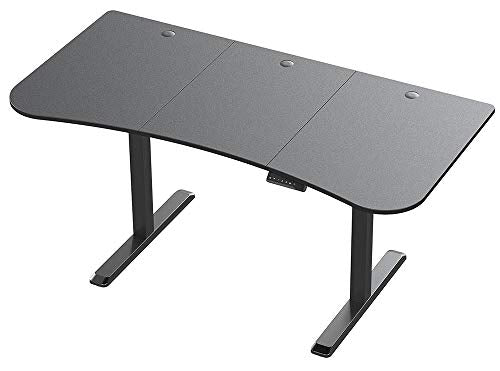 Monoprice Height Adjustable Sit-Stand Riser Table Desk Frame - Black with Electric Single Motor, Compatible with Desktops from 39 Inches Up to 63 Inches Wide - Workstream Collection