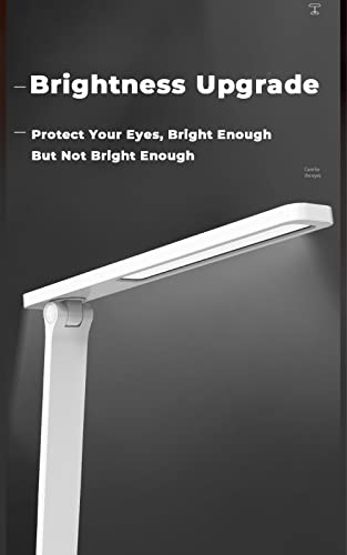Table Lamp Charging Stepless Dimmable Touch Foldable Desk Lamp Reading Eye Protect Study Night Light (OneColor 10W)