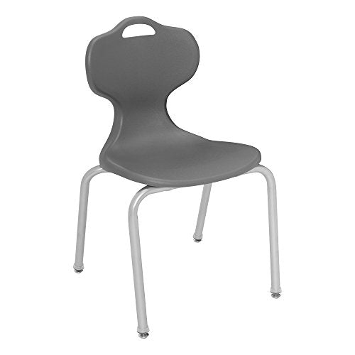 Learniture Profile Series School Chair, 18" Seat Height, Graphite, LNT-PRO18GP (Pack of 4)