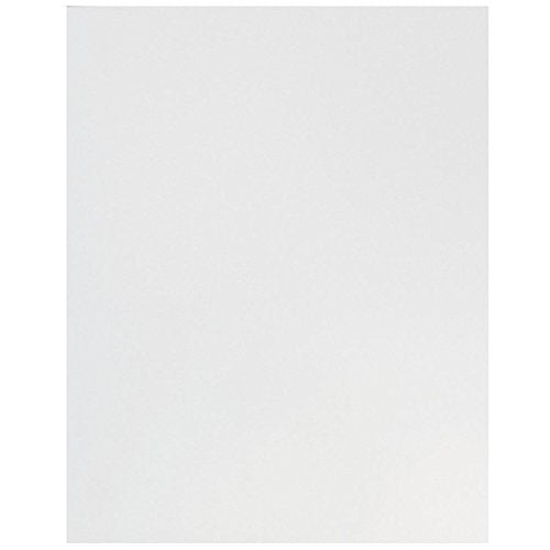JAM PAPER Laminated Two Pocket Glossy School Folders - Letter Size - High Gloss White - Bulk 100/Box