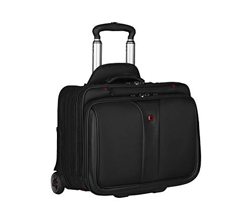 Wenger Patriot Rolling 2 Piece Business Set, Black