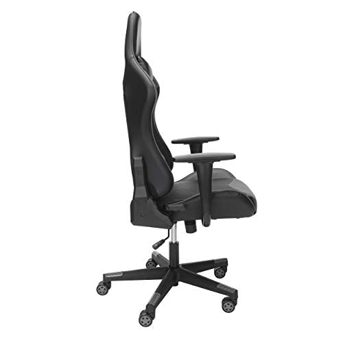 OFM ESS Collection High Back PU Leather Gaming Chair, Grey