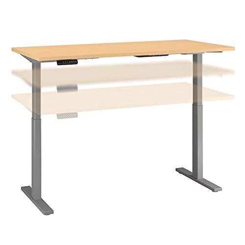 Move 60 Series 72W Height Adjustable Standing Desk in Natural Maple