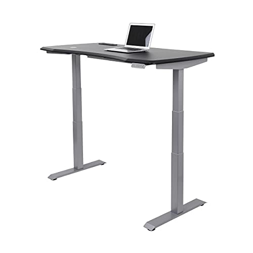 WorkPro® Electric Height-Adjustable Standing Desk with Wireless Charging, 60"W, Black