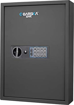 Winbest Barska 100 Key Safe Storage Cabinet with Digital Lock Wall Mount, Black