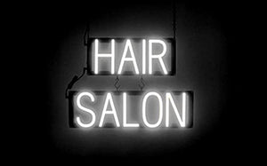 SpellBrite Ultra-Bright Hair Salon Neon-LED Sign (Neon look, LED performance, White)