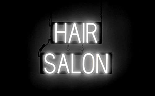 SpellBrite Ultra-Bright Hair Salon Neon-LED Sign (Neon look, LED performance, White)