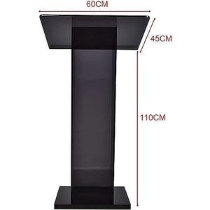 PHOLK Large Acrylic Podium Lectern Singing Stand Vertical Church Pulpit