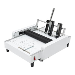 LOYALHEARTDY Manual A3 Folding Binding Machine | Versatile Paper Folding and Binding Booklet Stapler | 60W