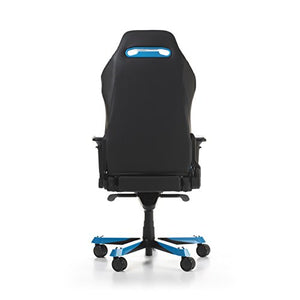 DXRacer Iron series OH/IS166/NB Large size Seat Office Chair Gaming Ergonomic with - Included Head and Lumbar Support Pillows (Black / Blue)