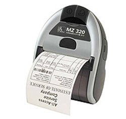 Zebra MZ 320 3" 4mb Direct Mobile Thermal Receipt Printer with Bluetooth