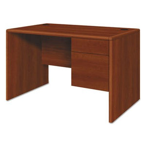 Generic 10700 Series Single Right Pedestal Desk, 48w x 30d x 29 1/2h, Cognac