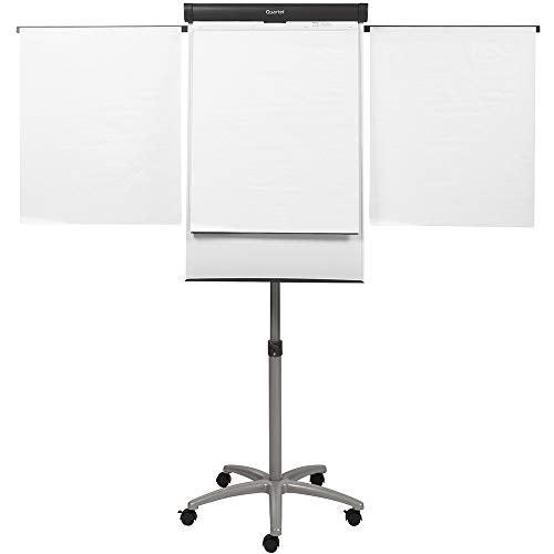 Quartet Easel, Magnetic Whiteboard/Flipchart, 3' x 2', Compass Mobile Presentation, Graphite Frame (ECM32EU)