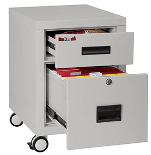 FireKing Mobile Pedestal 1-Hour Fire-Rated File Cabinet for Letter or Legal Files