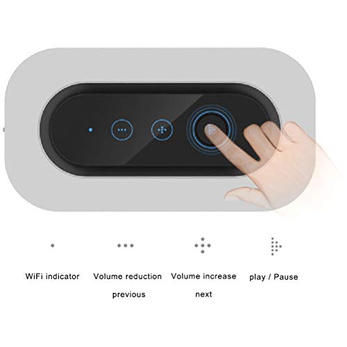 BIN Bedside Lamp Table Lamp Bluetooth Speaker, Wireless Charging,WiFi+Wirelesscharging