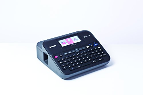 Brother PT-D600VP Label Maker, USB 2.0, P-Touch Label Printer, Desktop, QWERTY Keyboard, Colour Screen, Up to 24mm Labels, Includes Carry Case/AC Adapter/USB Cable/24mm Black on White Tape Cassette