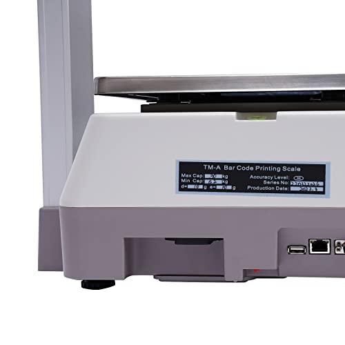 FHspes Electronic Price Computing Scale with Thermal Label Printer, 66lb Capacity