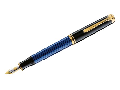 Pelikan Souveran M800 Black/Blue Fountain Pen Fine