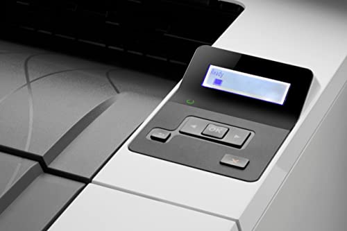 (Renewed) HP Laserjet Pro M404 dn Wired Black and White Monochrome Laser Printer with Built-in Ethernet, White - Print only - 2-line LCD, 40 ppm, Auto 2-Sided Printing, 8.5 x 14