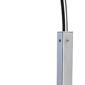 Dimond D1428 Penbrook Arc Lamp, Silver Plated and White Marble