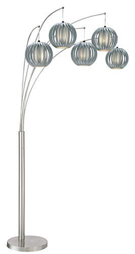 Lite Source Deion Brushed Nickel 5-Light Arc Floor Lamp