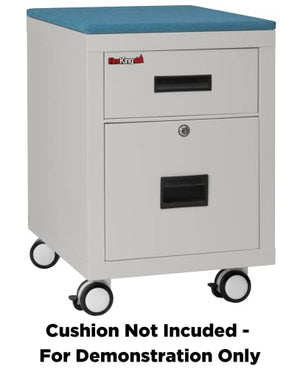 FireKing Mobile Pedestal 1-Hour Fire-Rated File Cabinet for Letter or Legal Files