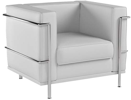 Flash Furniture Chaises Longues, 35"W x 28.50"D x 27.50"H, Melrose White