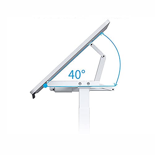 Drafting Table Electric Lifting Table Tiltable Painting Table Designer Desk Work Table Art Studio Table (Color : White, Size : 140x80Cm)