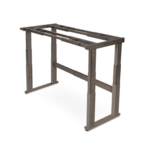 UPLIFTDESK 4-Leg V2-Commercial Height Adjustable Standing Desk Frame (Industrial Style) - No Desktop, Advanced Memory Keypad, Free Wire Tray