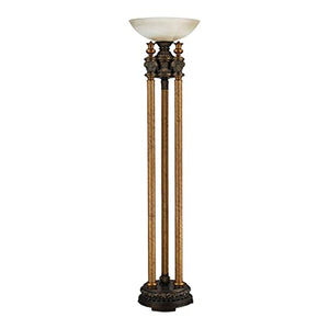 Diamond Athena Torchiere Floor Lamp, Bronze, 18W X 18D X 72H