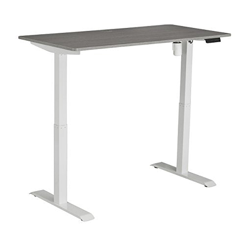 Techni Mobili RTA-3839SU-GRY Automatic Sit to Stand Desk, 59" W x 27.5" D x 48" H, Gray