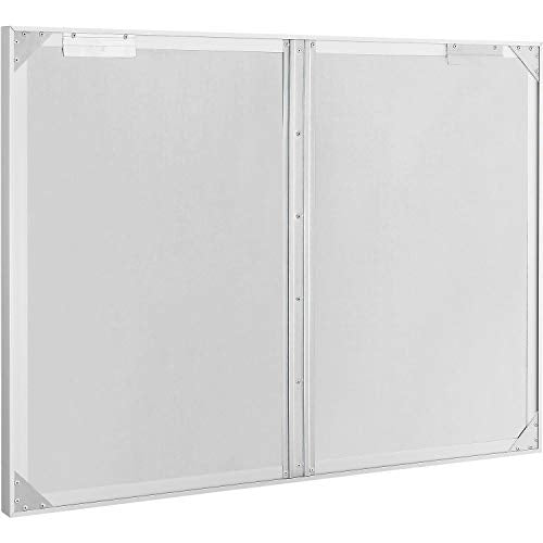 Enclosed Bulletin Board - Cork - Aluminum Frame - 48" x 36" - 2 Door