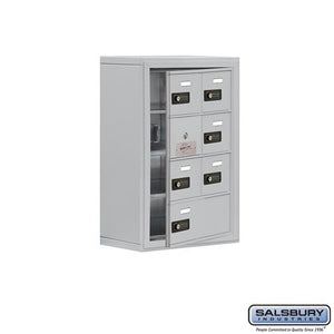 Salsbury 19148-07ASC 17.5 x 25.5 x 9.25 in. Cell Phone Storage Locker with Front Access Panel - Surface Mounted44; Resettable Combination Locks - Aluminum