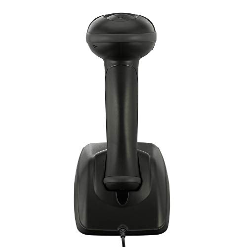 NuScan 2500TB - Commercial Wireless 2D Barcode Scanner with Charging Cradle, Antimicrobial, CCD Sensor, with USB for POS