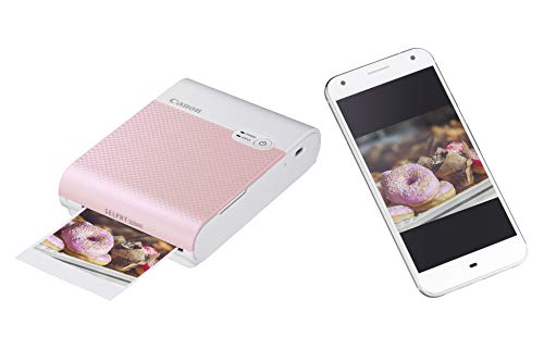 Canon SELPHY QX10 Portable Square Photo Printer for iPhone or Android, Pink