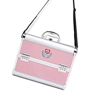 XSERNR 3 Layers First Aid Kit Cabinet Case Family Emergency Kit Storage Box Earthquake Survival Kit Double Lock First Aid Box for Home Travel Workplace Office qujunji (Color : Pink, Size : M)