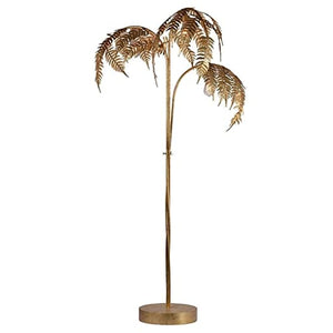 Generic 180cm Metal Palm Tree Floor Lamp with Golden Finish - Interior Living Room Decoration