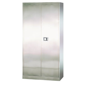 Sandusky Lee SA4D361872-XX 304 Stainless Steel Storage Cabinet with Paddle Lock, 72" Height x 36" Width x 18" Depth