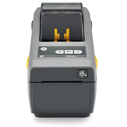 ZEBRA ZD410 Direct Thermal Desktop Printer - Bluetooth, Wi-Fi, USB Connectivity - 2" Print Width, 203 DPI - Monochrome Barcode Label Printer