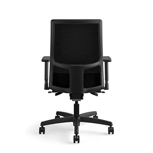 HON Ignition Series Mid-Back Work Chair - Black Mesh Office Desk Chair (HIWM2)