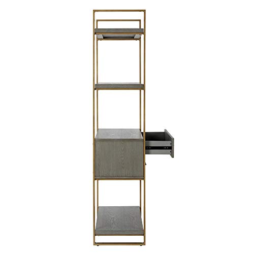 CosmoLiving by Cosmopolitan DA8308 Alfie Bookcase Gold