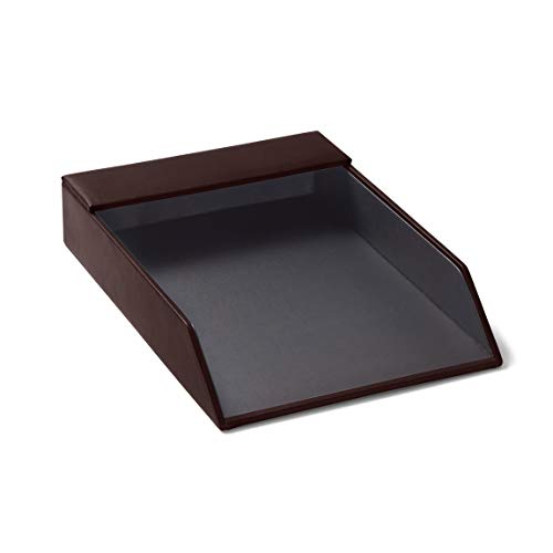Deluxe Desk Accessories Set - Full Grain Leather Leather - Brown (Brown)
