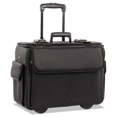 STEBCO 261710BLK Rolling Catalog/Computer Case, Nylon, 18 x 8 x 13, Black (STB261710BLK)