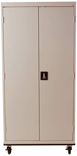 Sandusky Lee Transport Series Mobile Storage Cabinet, Dove Gray