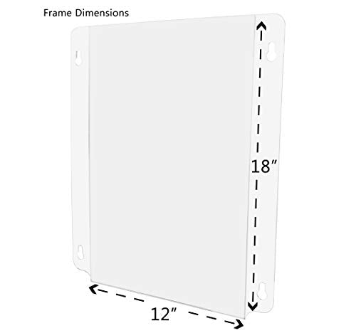 Marketing Holders 12" W x 18" H Window Sign Mount Signage with Suction Cups Pack of 6 Double-Sided Hours of Operation Announcement Holders